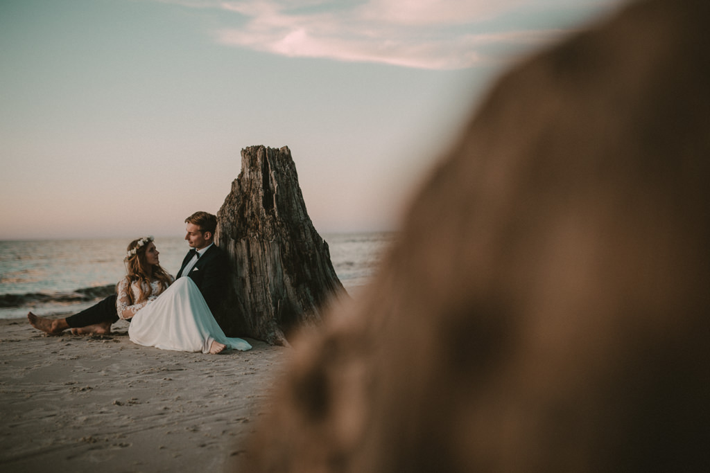 Sesja plenerowa ślubna na plaży w Czołpinie